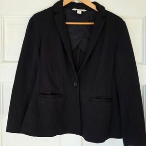 Old Navy Black Women's Single-Button Blazer